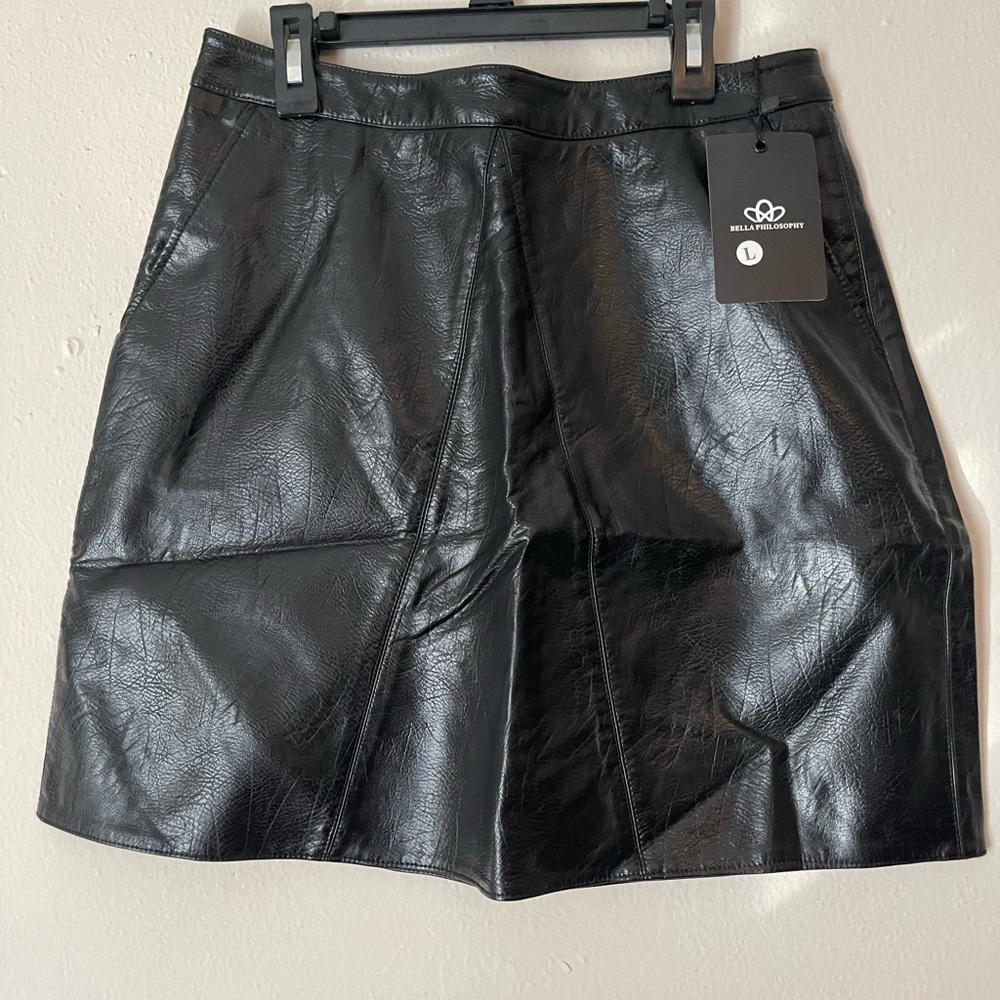 Faux Leather skirt